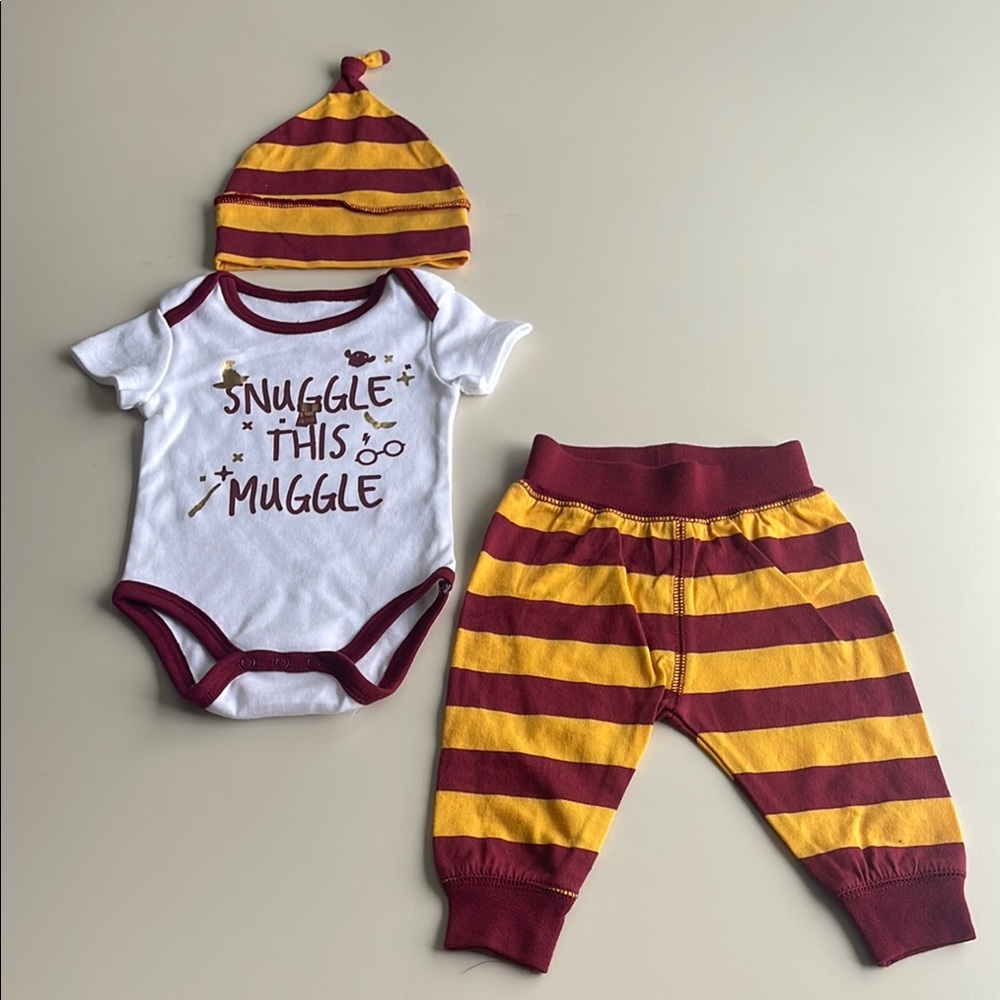 Harry Potter Snuggle This Muggle Baby 3 Piece Set